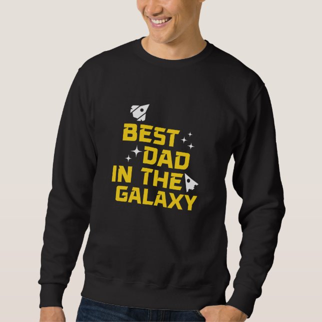 Sudadera El mejor papá en el Día del Padre Galaxy (Anverso)
