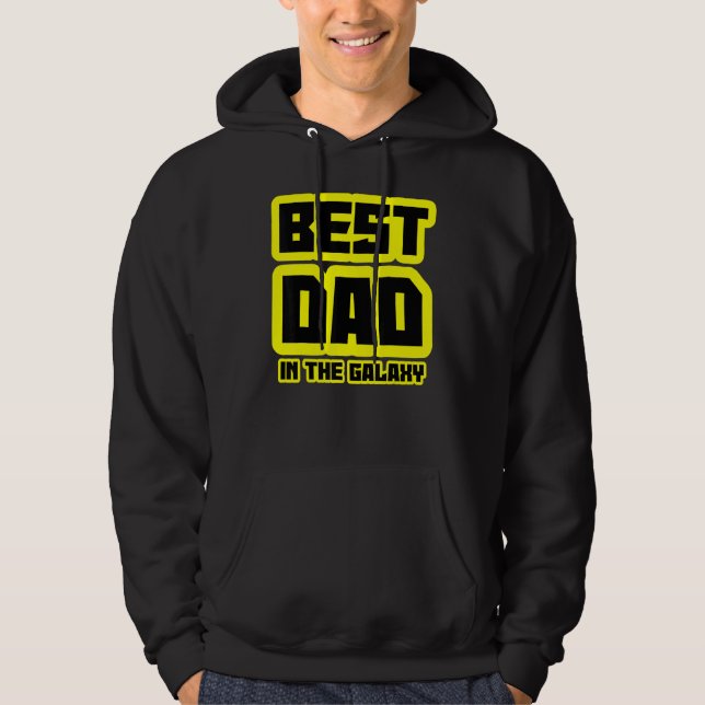 Sudadera El Mejor Papá En El Padre De Ciencia Ficción De Ga (Anverso)