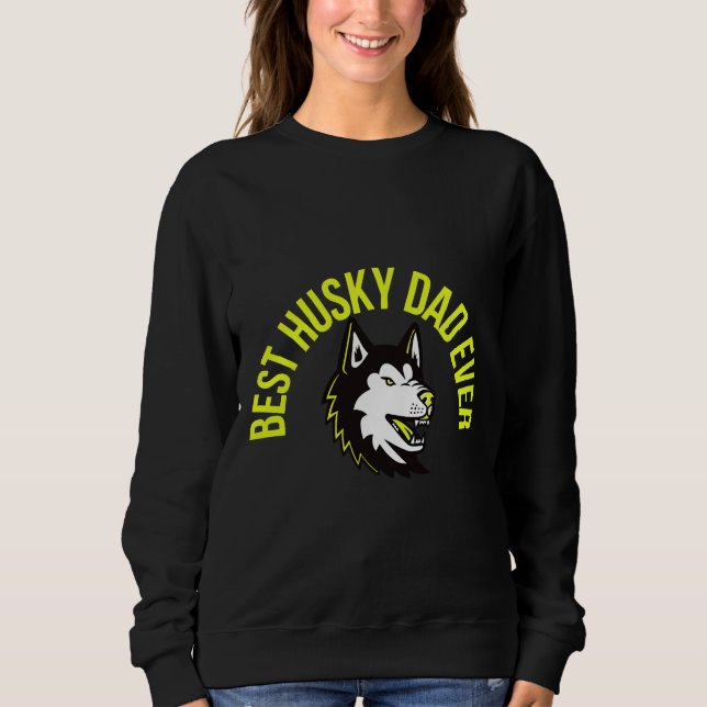 Sudadera El mejor papá Husky (Anverso)