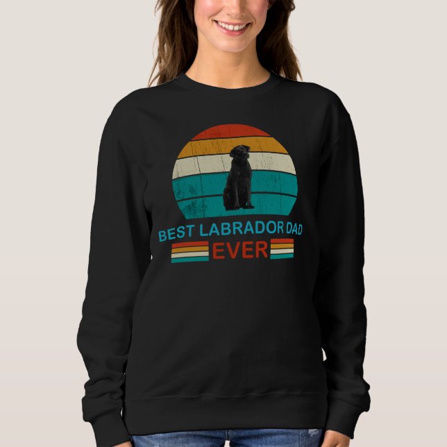 Sudadera El mejor papa labrador de la historia 166 (Anverso)