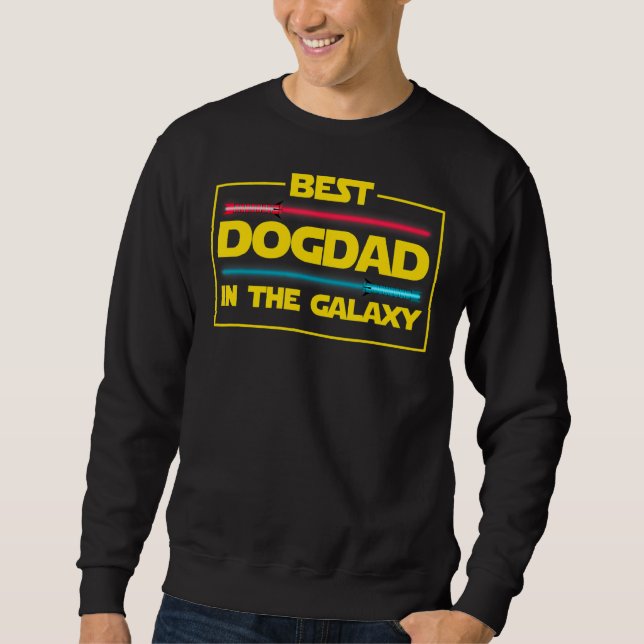 Sudadera El Mejor Papá Perro En Galaxy Dog (Anverso)