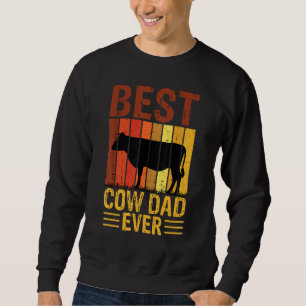 Sudadera El Mejor Papá Vaca De Todos Los Tiempos Granja De