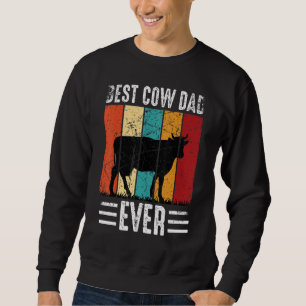 Sudadera El Mejor Papá Vaca de Todos los Tiempos Granja de 