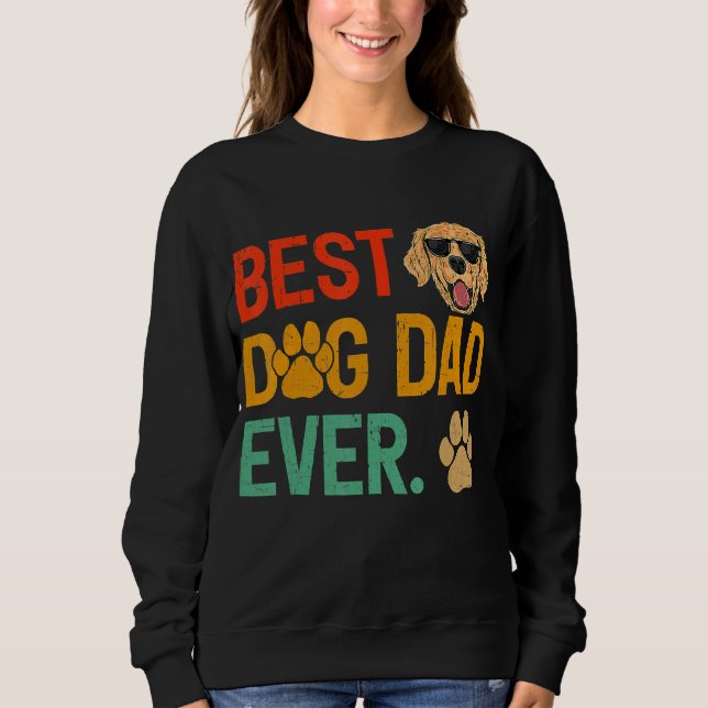 Sudadera El mejor perro caniche de papá que jamás fue el dí (Anverso)
