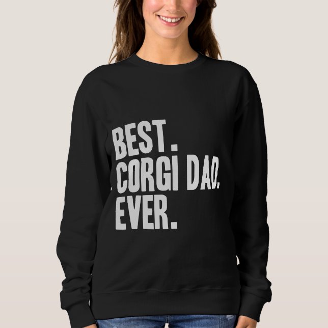 Sudadera El mejor perro Mascota de Corgi Dad (Anverso)