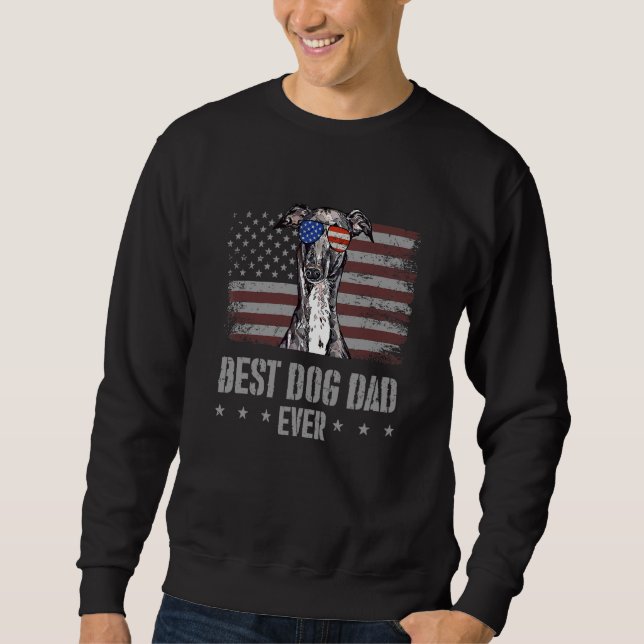 Sudadera El Mejor Perro Que Ha Retro A Eeuu Amer (Anverso)