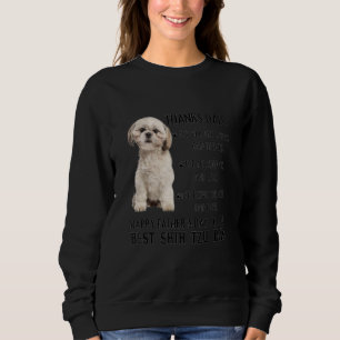 Sudadera El mejor perro shih tuzu papá feliz día del padre