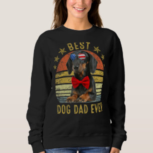 Sudadera El mejor perro vintage de Dachshund Dad