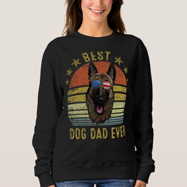 Sudadera El mejor perro vintage de Malinois (Anverso)