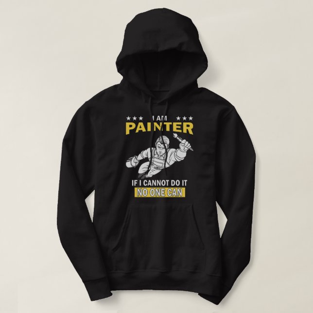 Sudadera El mejor pintor único de canciones divertidas (Diseño del anverso)