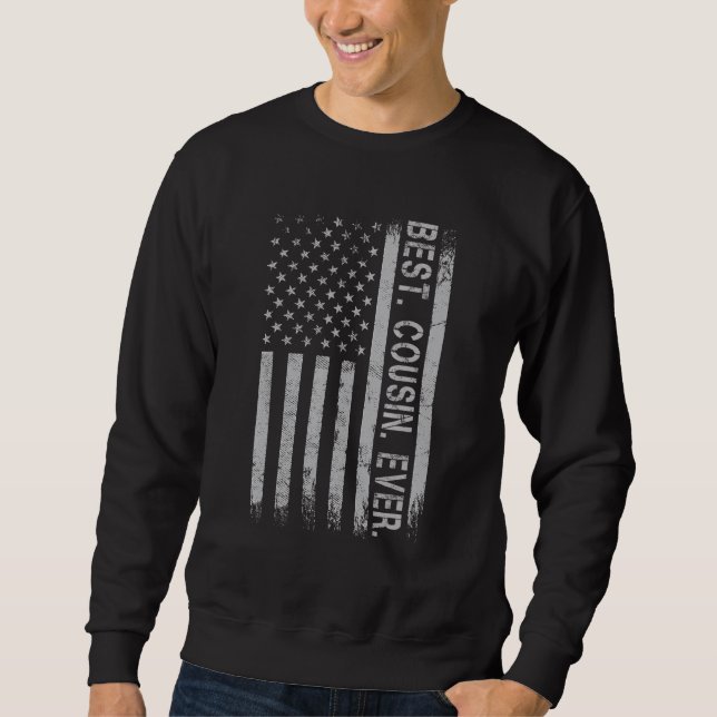 Sudadera El mejor primo de padre con la norteamericana Fla (Anverso)