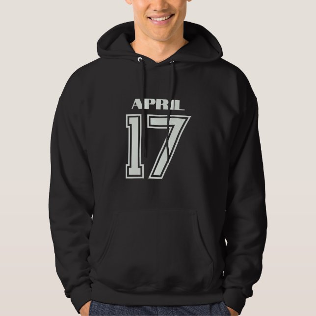 Sudadera El mejor regalo para el cumpleaños 17 de abril (Anverso)