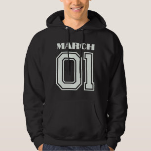 Sudadera El mejor regalo para el cumpleaños 1 de marzo