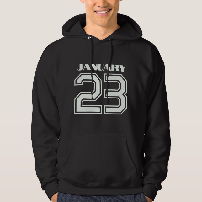 Sudadera El mejor regalo para el cumpleaños 23 de enero (Anverso)