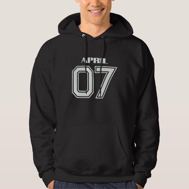 Sudadera El mejor regalo para el cumpleaños 7 de abril (Anverso)