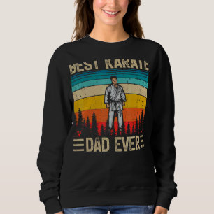 Sudadera El mejor retro de moda masculino de Karate papá de