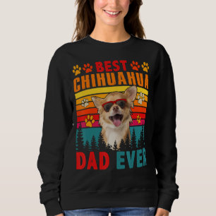 Sudadera El mejor retro vintage papá de Chihuahua jamás ado