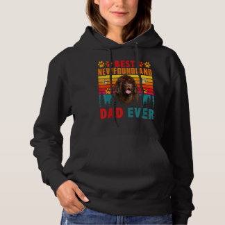 Sudadera El mejor retro vintage papá de Newfoundland siempr