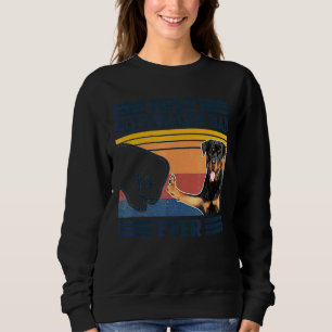 Sudadera El mejor rottweiler de los hombres, el día del pad