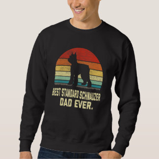 Sudadera El mejor Schnauzer estándar vintage papá de todos