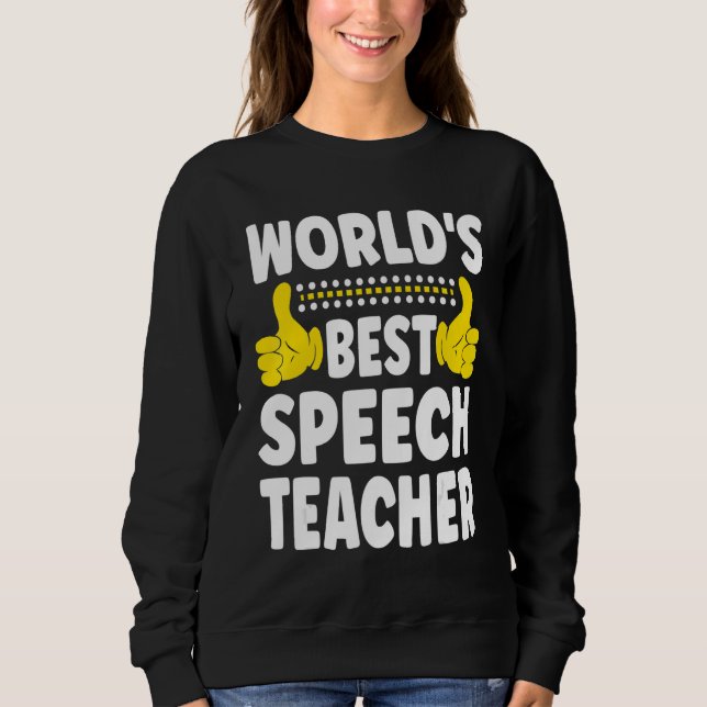 Sudadera El mejor té del mundo para el título de profesor d (Anverso)