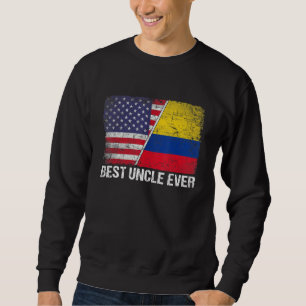 Sudadera El mejor tío del Día del Padre Colombia Bandera de