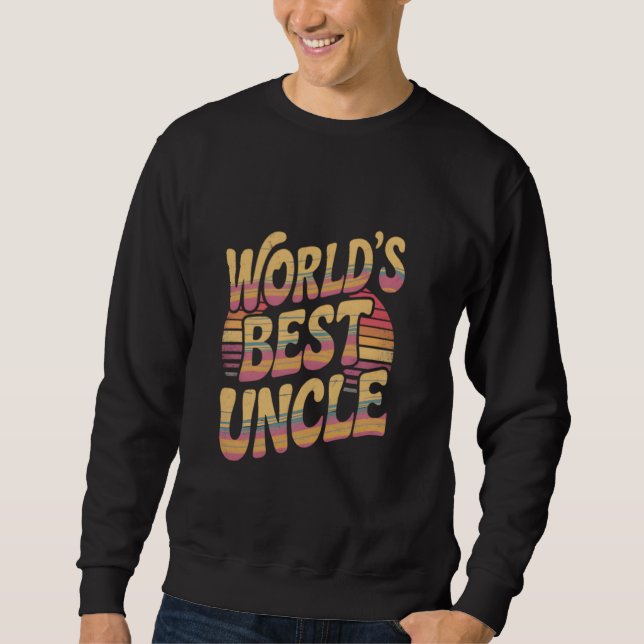 Sudadera El mejor tío del mundo (Anverso)