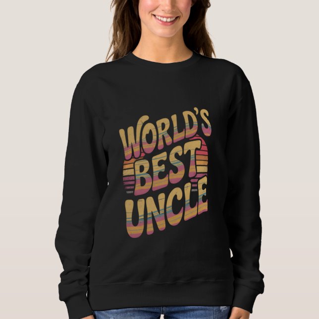 Sudadera El mejor tío del mundo (Anverso)
