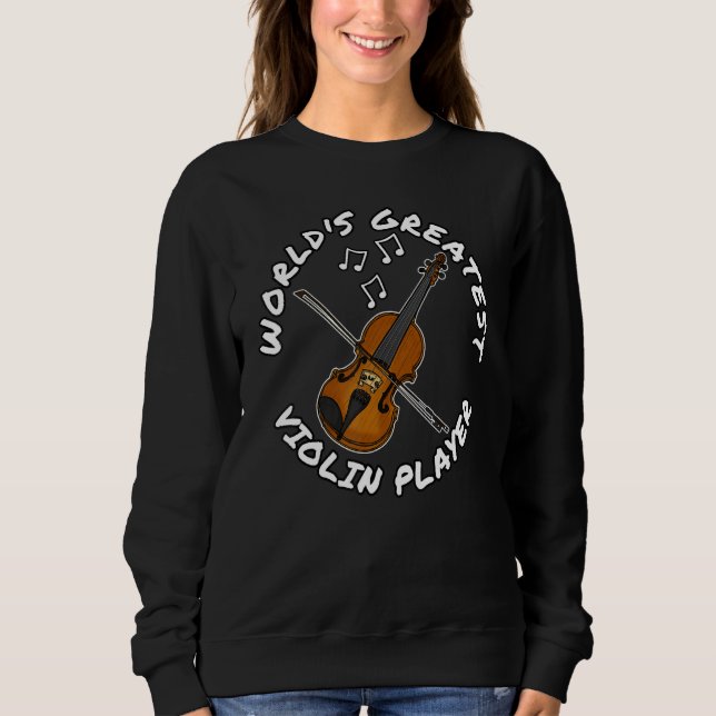 Sudadera El mejor violinista violinista del mundo (Anverso)