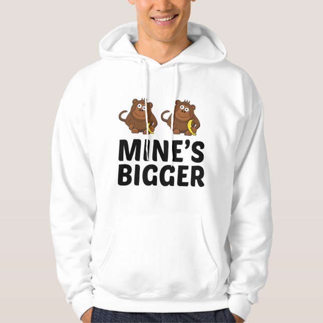 Sudadera El mío es más grande (Anverso)