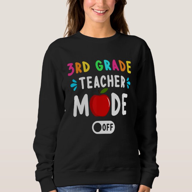 Sudadera El Modo De Maestros De 3er Grado Apagado El Último (Anverso)