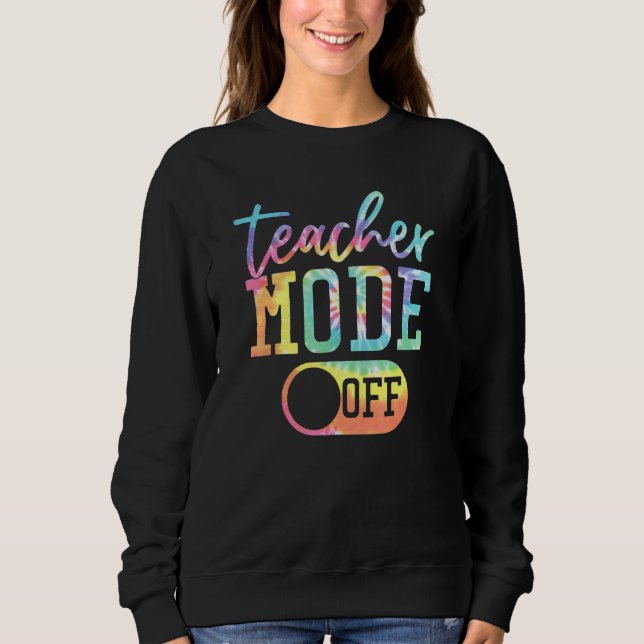 Sudadera El Modo Del Profesor De Apagarse El Último Día Del (Anverso)