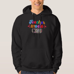 Sudadera El modo del profesor no es feliz el último día de