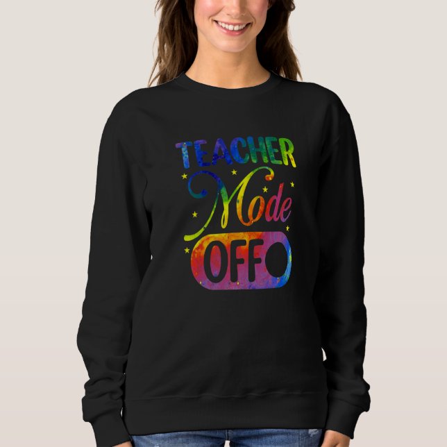 Sudadera El modo del profesor no es feliz el último día de  (Anverso)