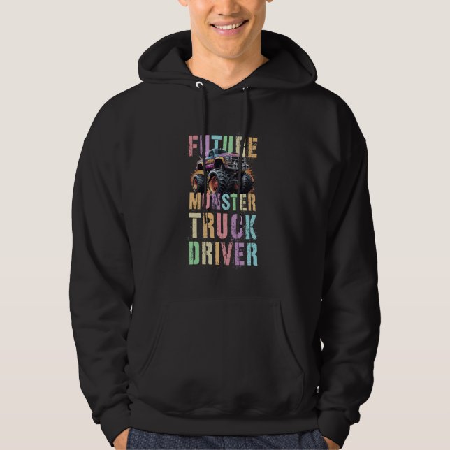 Sudadera El MONSTRUO CORTE FUTURO DEL CONDUCTOR DE CAMIONES (Anverso)