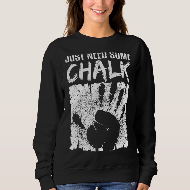 Sudadera El montañismo en escalada necesita más (Anverso)