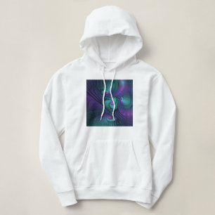 Sudadera El morado se encuentra con el arte abstracto moder