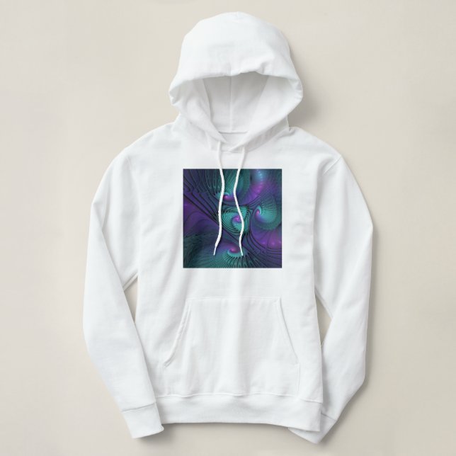 Sudadera El morado se encuentra con el arte abstracto moder (Diseño del anverso)