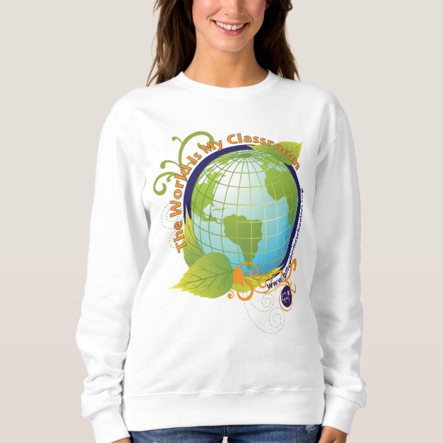 Sudadera "El mundo es mi sala de clase " (Anverso)