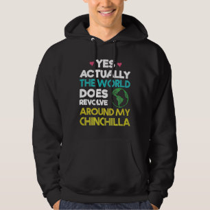 Sudadera El mundo gira alrededor de mi Chinchilla