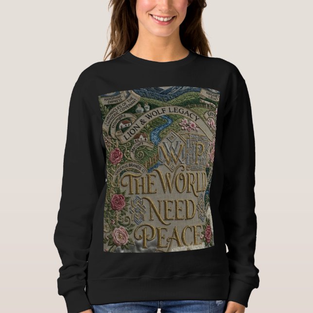 Sudadera El mundo necesita paz (Anverso)