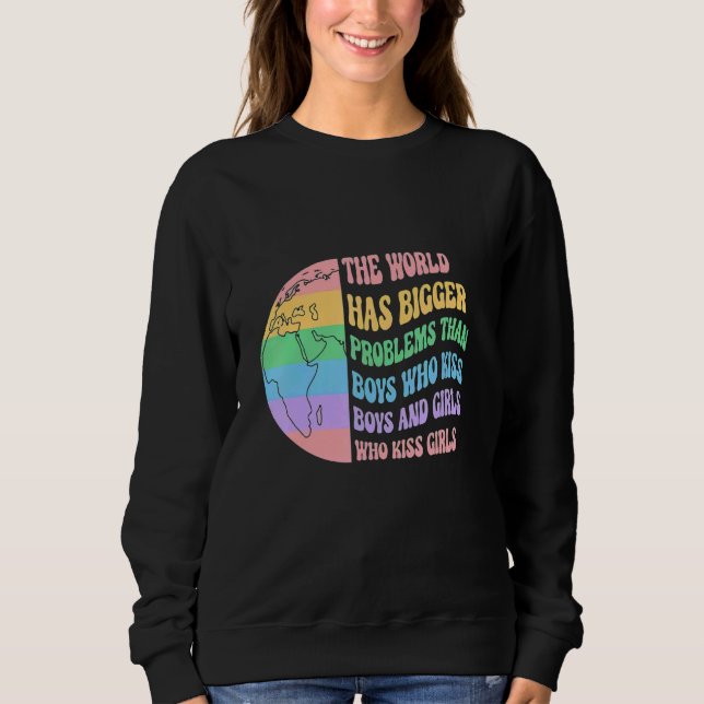 Sudadera El mundo tiene mayores problemas con el Rainbow He (Anverso)
