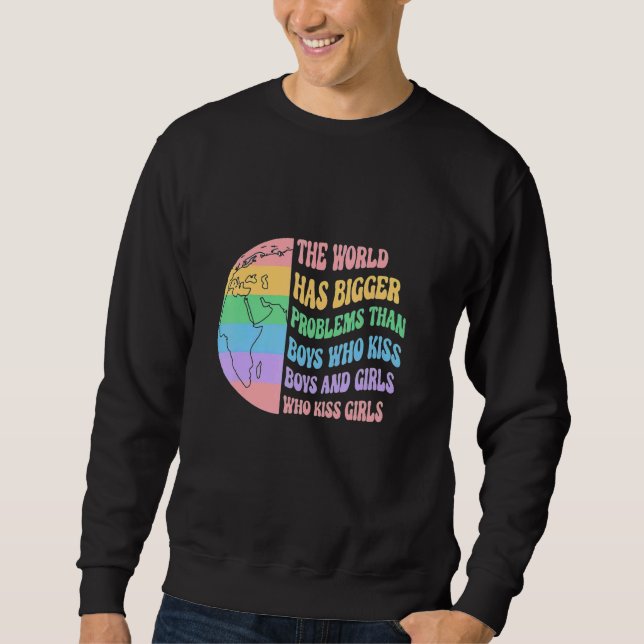 Sudadera El mundo tiene mayores problemas con el Rainbow He (Anverso)