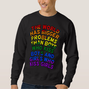 Sudadera El Mundo Tiene Mayores Problemas Gay Lgbtq Orgullo