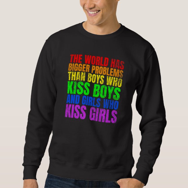 Sudadera El mundo tiene mayores problemas que las personas  (Anverso)