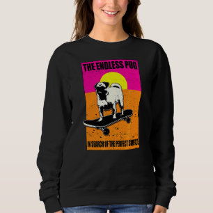 Sudadera El Naranja De Verano Pink De La Interminable Pug E