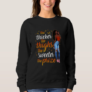 Sudadera El negro Chica Afro El más grueso Mide El Más Dulc