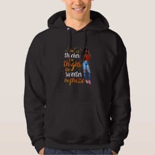 Sudadera El negro Chica Afro El más grueso Mide El Más Dulc