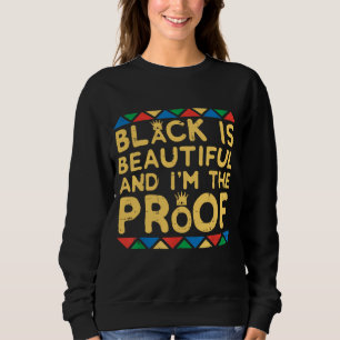 Sudadera El negro es bello Kente historia negra BHM África