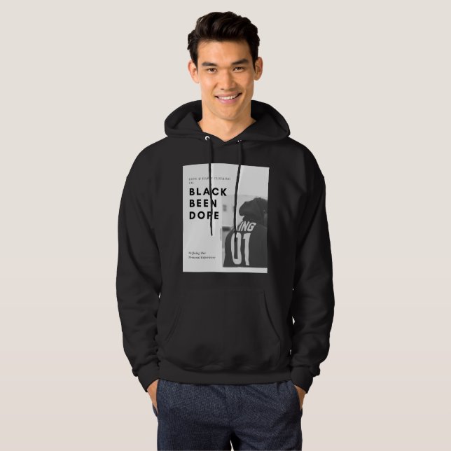 Sudadera El negro negro negro azabache de la casa masculina (Anverso completo)